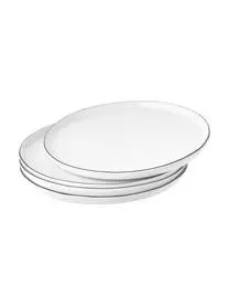 Broste Copenhagen Handgemachte Frühstücksteller Salt Aus Porzellan, 4 Stück 7 Broste Copenhagen Handgemachte Frühstücksteller Salt Aus Porzellan, 4 Stück – Bild 5