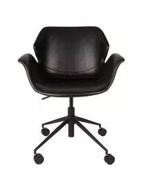 Zuiver Kunstleder-Schreibtischstuhl Nikki, Höhenverstellbar 6 Zuiver Kunstleder-Schreibtischstuhl Nikki, Höhenverstellbar – Bild 4