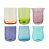 Bitossi Home Mundgeblasene Wassergläser Diseguale In Unterschiedlichen Farben Und Formen, 6 Stück -Broste Copenhagen Geschaft 1255660