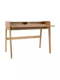 Zuiver Holz-Schreibtisch Barbier Mit Rollbarer Abdeckung Und Geriffelter Front 6 Zuiver Holz-Schreibtisch Barbier Mit Rollbarer Abdeckung Und Geriffelter Front – Bild 4