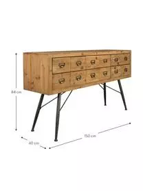 Dutchbone Apotheker-Sideboard Six Mit Schubladen 5 Dutchbone Apotheker-Sideboard Six Mit Schubladen – Bild 3