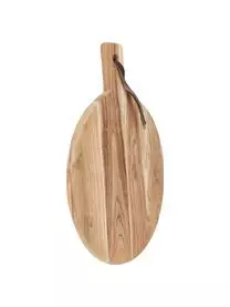 Bahne Akazienholz-Schneidebrett Acacia Mit Lederband, Verschiedene Größen 6 Bahne Akazienholz-Schneidebrett Acacia Mit Lederband, Verschiedene Größen – Bild 4