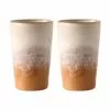HKliving Handgemachte XL Becher 70's, 2er-Set -Broste Copenhagen Geschaft 1445003