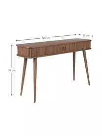 Zuiver Holz-Konsole Barbier Mit Stauraum Und Geriffelter Front 5 Zuiver Holz-Konsole Barbier Mit Stauraum Und Geriffelter Front – Bild 3