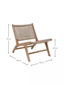 HOUSE NORDIC Loungesessel Derby Aus Teakholz 5 HOUSE NORDIC Loungesessel Derby Aus Teakholz – Bild 3