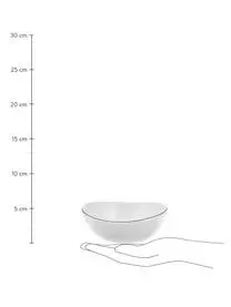 Broste Copenhagen Handgemachte Schalen Salt Aus Porzellan, Ø 17 Cm, 4 Stück 5 Broste Copenhagen Handgemachte Schalen Salt Aus Porzellan, Ø 17 Cm, 4 Stück – Bild 3