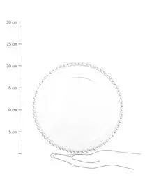 Cote Table Glas-Dessertteller Perles Mit Randdekor, 2 Stück 5 Cote Table Glas-Dessertteller Perles Mit Randdekor, 2 Stück – Bild 3