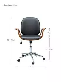 Kare Design Kunstleder-Schreibtischstuhl Patron, Höhenverstellbar 5 Kare Design Kunstleder-Schreibtischstuhl Patron, Höhenverstellbar – Bild 3