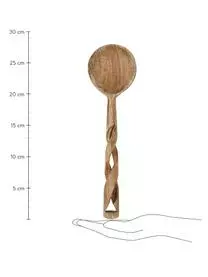 Madam Stoltz Mangoholz-Salatbesteck Twisted Mit Verspieltem Griff, 2-er Set 5 Madam Stoltz Mangoholz-Salatbesteck Twisted Mit Verspieltem Griff, 2-er Set – Bild 3