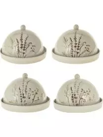 Bloomingville Handgemachte Butterdose Bea Mit Gräser-Motiv Und Craquelé Glasur 6 Bloomingville Handgemachte Butterdose Bea Mit Gräser-Motiv Und Craquelé Glasur – Bild 4