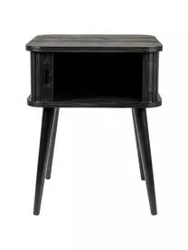 Zuiver Holz-Nachttisch Barbier Mit Schiebetür Und Geriffelter Front 6 Zuiver Holz-Nachttisch Barbier Mit Schiebetür Und Geriffelter Front – Bild 4