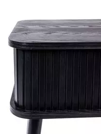 Zuiver Holz-Nachttisch Barbier Mit Schiebetür Und Geriffelter Front 9 Zuiver Holz-Nachttisch Barbier Mit Schiebetür Und Geriffelter Front – Bild 7