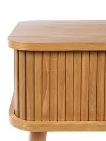 Zuiver Holz-Nachttisch Barbier Mit Schiebetür Und Geriffelter Front 8 Zuiver Holz-Nachttisch Barbier Mit Schiebetür Und Geriffelter Front – Bild 6