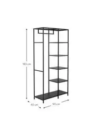 Bloomingville Offener Metall-Kleiderschrank Valde 5 Bloomingville Offener Metall-Kleiderschrank Valde – Bild 3