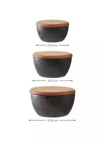 BITZ Aufbewahrungsschalen-Set Gasper Mit Holzdeckel, 3-tlg. 5 BITZ Aufbewahrungsschalen-Set Gasper Mit Holzdeckel, 3-tlg. – Bild 3