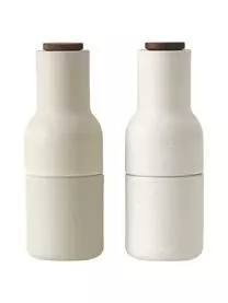 Menu Designer Salz- & Pfeffermühle Bottle Grinder Mit Walnussholzdeckel, 2er-Set