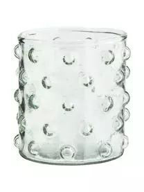 Madam Stoltz Mundgeblasene Wassergläser Spike Mit Reliefmuster, 6 Stück