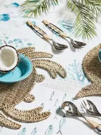 Cote Table Seegras-Tischset Crab In Krebsform 6 Cote Table Seegras-Tischset Crab In Krebsform – Bild 4