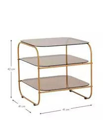 Hübsch Glas-Beistelltisch Echo 5 Hübsch Glas-Beistelltisch Echo – Bild 3