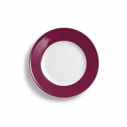 DIBBERN Dessertteller Solid Color In Bordeaux Ø 21 Cm
