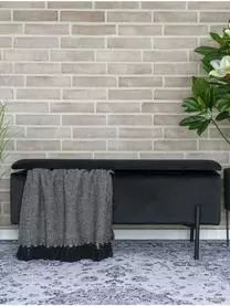 HOUSE NORDIC Samt-Polsterbank Woldorf Mit Stauraum 4 HOUSE NORDIC Samt-Polsterbank Woldorf Mit Stauraum – Bild 2