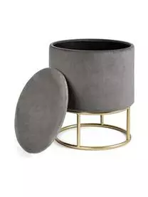 Bizzotto Samt-Hocker Polina Mit Stauraum 5 Bizzotto Samt-Hocker Polina Mit Stauraum – Bild 3