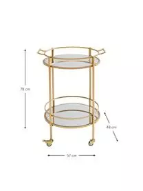 Kare Design Runder Metall-Servierwagen Emilia 5 Kare Design Runder Metall-Servierwagen Emilia – Bild 3