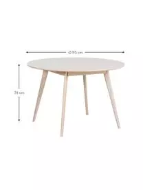 Rowico Runder Esstisch Yumi Aus Eichenholz, Ø 115 Cm 5 Rowico Runder Esstisch Yumi Aus Eichenholz, Ø 115 Cm – Bild 3