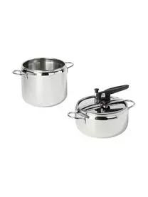 Inoxriv Schnellkochtöpfe Sicura Aus Edelstahl, 3er-Set 6 Inoxriv Schnellkochtöpfe Sicura Aus Edelstahl, 3er-Set – Bild 4