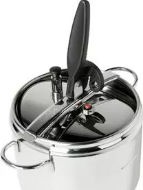 Inoxriv Schnellkochtöpfe Sicura Aus Edelstahl, 3er-Set 12 Inoxriv Schnellkochtöpfe Sicura Aus Edelstahl, 3er-Set – Bild 10