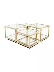 Kare Design Couchtisch-Set Luigi Mit Spiegel-Böden, 4-tlg.