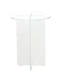 Pastill Runder Beistelltisch Iris Mit Glasplatte