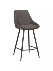 Rowico Samt-Barstuhl Sierra Mit Metall-Beinen