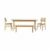 Rowico Esstisch-Set Melfort Mit Sitzbank Und Stühlen Nagano, 4-tlg.