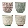 Bloomingville XS Becher Karine Mit Kleinem Muster, 4er-Set -Broste Copenhagen Geschaft 1692078