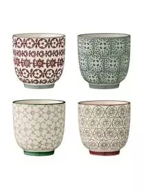 Bloomingville XS Becher Karine Mit Kleinem Muster, 4er-Set 3 Bloomingville XS Becher Karine Mit Kleinem Muster, 4er-Set