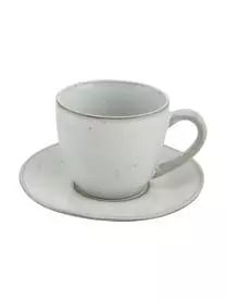 Broste Copenhagen Handgemachte Tasse Mit Untertasse Nordic Sand