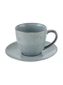 Broste Copenhagen Handgemachte Tasse Mit Untertasse Nordic Sea