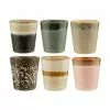 HKliving Handgemachte XS Becher 70's, 6er-Set -Broste Copenhagen Geschaft 1692380
