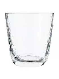 Broste Copenhagen Mundgeblasene Wassergläser Hammered Mit Unebener Oberfläche, 4 Stück