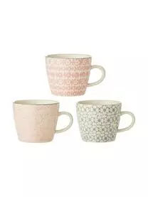 Bloomingville Tassen Cécile Mit Kleinem Muster, 3er-Set