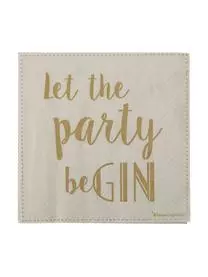 Bloomingville Papier-Servietten Tedde Mit Aufschrift, 20 Stück