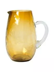 Broste Copenhagen Großer Mundgeblasener Krug Hammered Mit Gehämmerter Oberfläche, 2 L