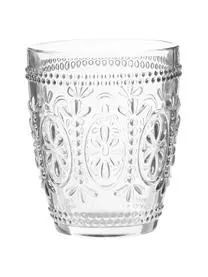 Cote Table Wassergläser Chambord Mit Blumen-Relief, 6 Stück