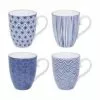 Tokyo Design Studio Handgemachte Porzellan-Tassen Nippon, 4-er Set -Broste Copenhagen Geschaft 1693401