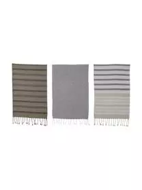 Bloomingville Geschirrtücher Mara Aus Baumwolle Mit Fransen, 3er-Set