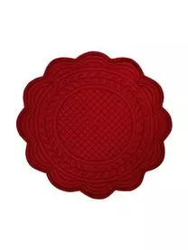 Cote Table Runde Baumwoll-Tischsets Boutis, 2 Stück