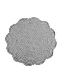 Cote Table Runde Baumwoll-Tischsets Boutis, 2 Stück