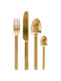 Jotex Besteck-Set Lexi Mit Rillenstruktur Am Griff, 6 Personen (24-tlg.)