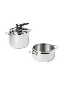 Inoxriv Schnellkochtöpfe Sicura Aus Edelstahl, 3er-Set